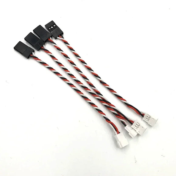 4PCS JST 1.0mm 1.25mm 1.5mm 3Pins Male Female Standard JR Servo Plug Extension Convert Cable for Mini Receiver Servo Wire Plug