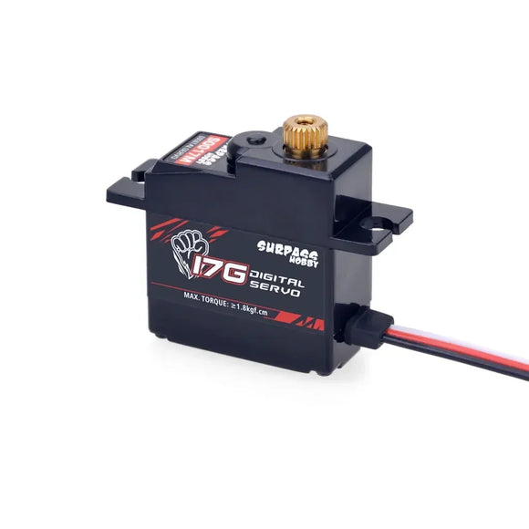 SURPASS HOBBY 17G Plastic / Metal Gear Mini Digital Servo for 1/18 1/16 1/14 RC Car Truck Airplane Robot D90 MN WPL SCY MJX JJRC