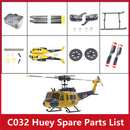 RC ERA C032 Huey UH-1 RC Helicopter Spare Parts List Accessories Main Blade Shaft Motor Gear Servo Light Linkage Bearing Etc image 1