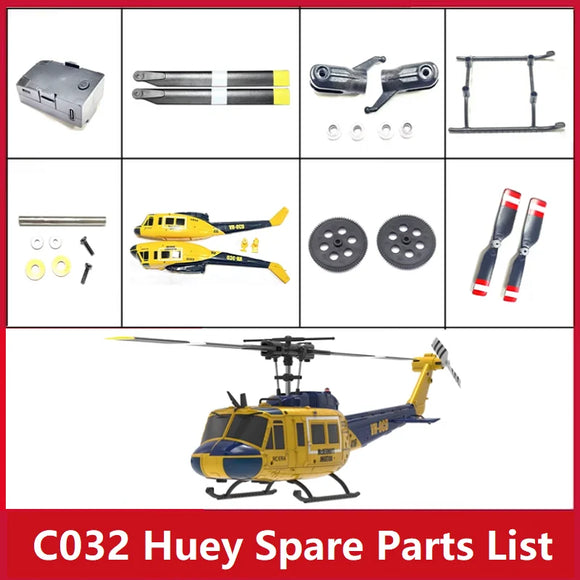RC ERA C032 Huey UH-1 RC Helicopter Spare Parts List Accessories Main Blade Shaft Motor Gear Servo Light Linkage Bearing Etc image 1