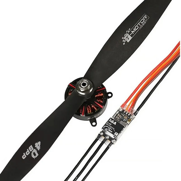 T-Motor Combo BPP-4D pro (motore brushless Am40, ESC Poff3p 16A, elica jett8542) per drone ad ala rigida