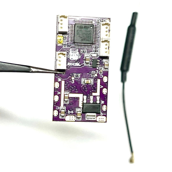 Multi Protocol Long Range Receiver Built-in Dual 12A BLHeli Brushless ESC with BEC for Flysky i6 i6X Wfly Microzone Radiomaster