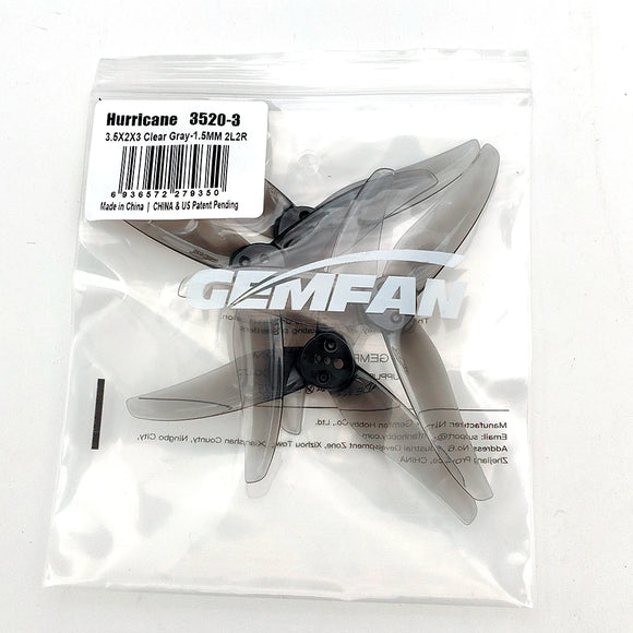 4pair Gemfan Hurricane 3520 3.5X2X3 3.5inch 3-Blade CW CCW PC Propeller for RC FPV Remote Control Racing Drones Parts DIY