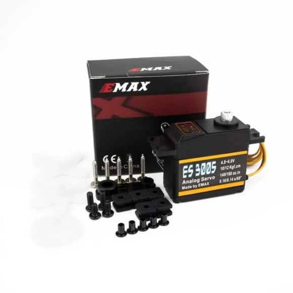 Emax ES3001 ES3005 Analog Metall Wasserdichtes Servo mit Zahnrädern 43g Servo 13KG Drehmoment für RC-Auto Boot Flugzeug