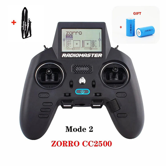 RadioMaster Zorro ELRS 2.4GHz RC Controller CC2500 JP4IN1 Radio Transmitter With Battery Hall Gimbal Remote Control Helicopter