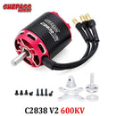 Moteur Brushless Outrunner Surpass Hobby C2822 2826 2830 2834 2838 V2 pour Quadricoptère Drone Avion Planeur Aile Fixe RC-22