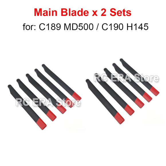 2 Sets RC ERA Main Rotor Blades for C032 UH1 Huey C138 Pro Bell206 C184 MD500 C186 C187 C189 C190 RC Helicopter Parts image 6