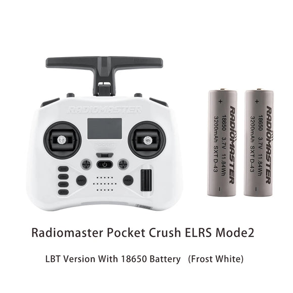 Radiomaster Pocket Crush 2.4GHz ELRS Hall Gimbal Transmitter Remote Control Portable Lightweight Foldable Antenna