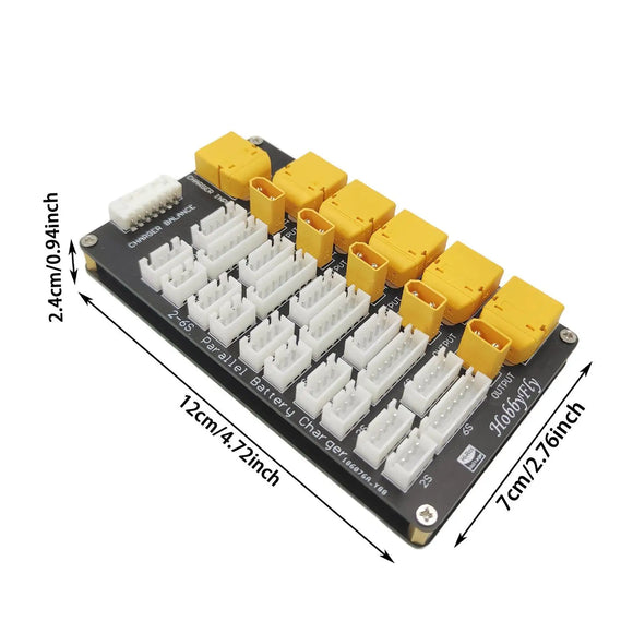 Parallel Charging Board Hota B6AC Q6 Connectors Isdt 2-6S Imax B6 Charger Lipo Battery Adapter Battery Charger Board Balanced