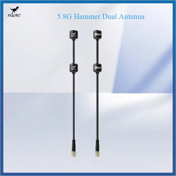 HGLRC 5.8G Hammer Dual Antenna 5.65GHz RHCP LHCP SMA 170mm Dual-core RF RC FPV Quadcopter DIY Drone Freestyle Accessories Parts