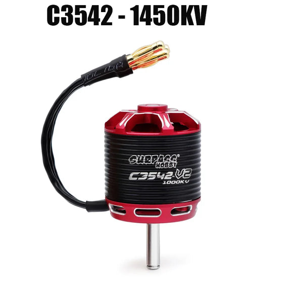 SURPASS HOBBY Motor sin escobillas 2-5S C3530 C3536 C3542 C3548 V2 para aviones RC, multicópteros y motores outrunner sin escobillas