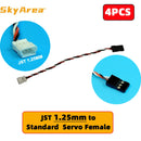 4PCS JST 1.0mm 1.25mm 1.5mm 3Pins Male Female Standard JR Servo Plug Extension Convert Cable for Mini Receiver Servo Wire Plug-10