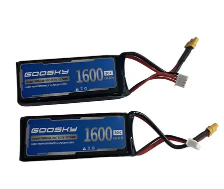 11.1V 1600mAh 30C Lipo Battery For GOOSKY E2 / E2 GPS UH-1Y RC Helicopter Original  Spare Parts Accessories