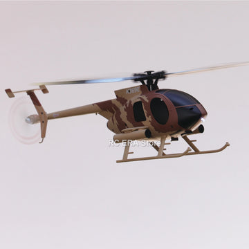 RC ERA C184 MD500 Scale 4CH Flybarless Optical Flow Gyro Stabilized RC Helicopter Remote Control Toys - Sand Yellow Livery