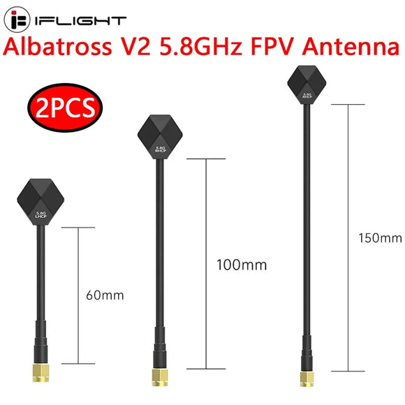 2PCS iFlight Albatross V2 5.8GHz LHCP RPSMA  RHCP SMA FPV Antenna 100mm for FPV RC Drone Parts