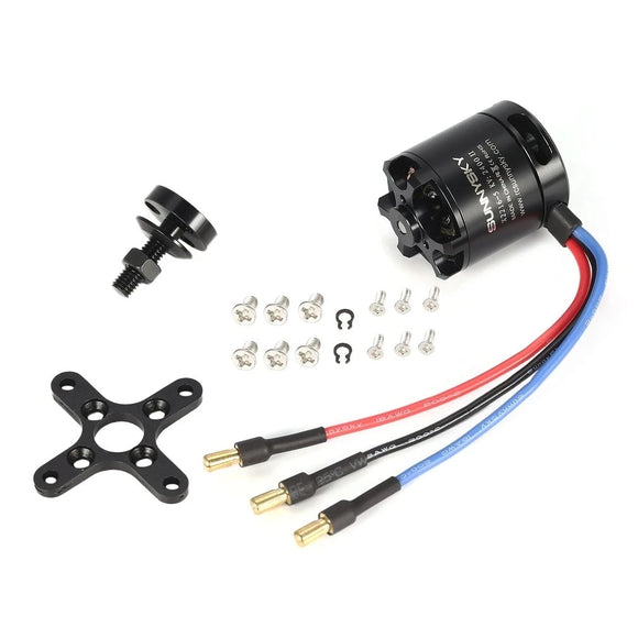 SunnySky 1PC Original SUNNYSKY X2216 KV880/KV1100/KV1250/KV1400/2400KV Brushless Motor (Flat Shaft ) for RC F3A 182 fixed-wing aircraft - Motors at ZoneFPV