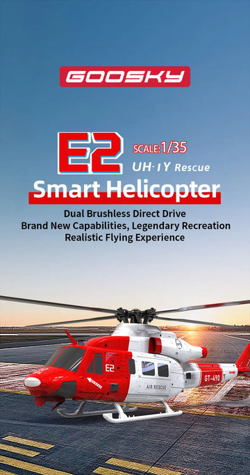 New Goosky E2 Gps 1/35 Rc Helicopter Dual Brushless Motor Tof Flight Control System Bnf/Rtf Remote Control Helicopter Toy Gift image 2