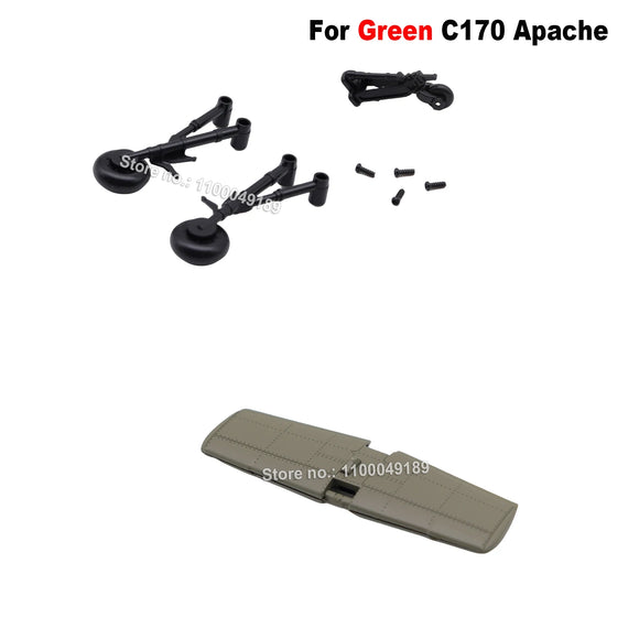 RC ERA C170 AH-64 Apache RC Helicopter Spare Parts Painted Pilots Fuselage Main Blade Grip Tail Rotor Landing Skid image 5