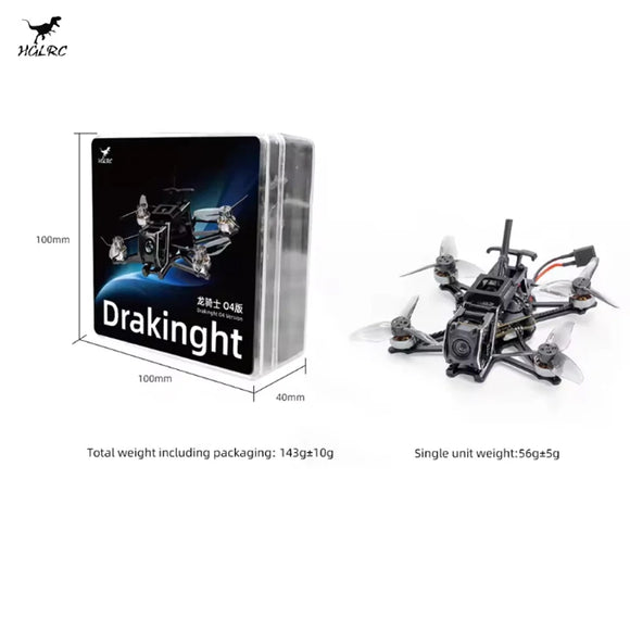 HGLRC Draknight O4 Lite / O4 Power Kits(WTFPV) 2inch Drone FPV Toothpick quadricottero ELRS 2.4G
