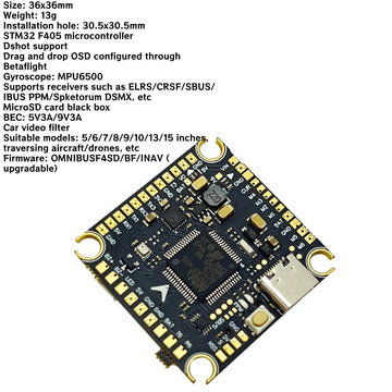 XFlight Hobby F405 V3 Flight Controller BLS 4-in-1 50/60A ESC FC Stack Support BetaFlight/INAV For RC FPV Drone Plane Quadcopter - 0
