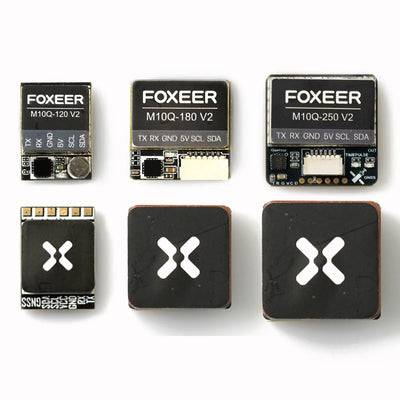 Foxeer Foxeer M10Q 120/ M10Q 180/ M10Q 250 V2 Dual Protocol GPS M10050 U-Blox Built-in Compass - GPS Modules at ZoneFPV