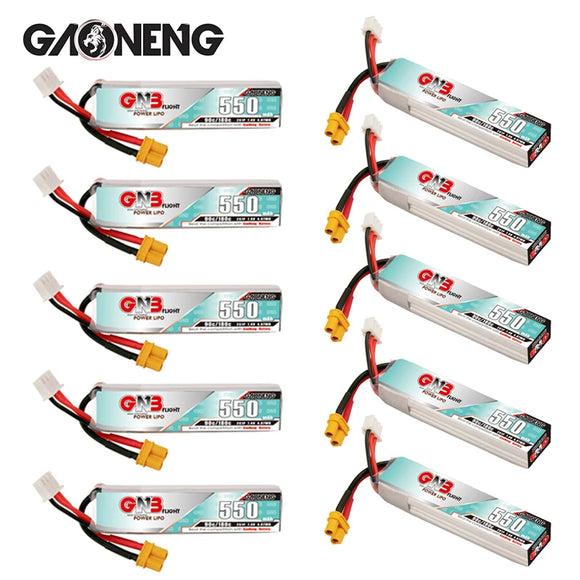 GNB LiPo Battery 2S 7.4V 550mah 90C/180C For RC Quadcopter Helicopter FPV Mini Drone TINY8X Beta75S QX2 120S Parts 7.4V Battery