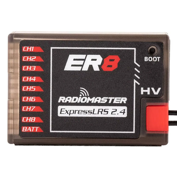 Radiomaster PWM Receiver ER4 4CH/ER6 ER6G ER6GV 2.4G 6CH/ER8 ER8G ER8GV 8CH CRSF ExpressLRS 2.4Ghz 100mw for Aircraft Boat Car