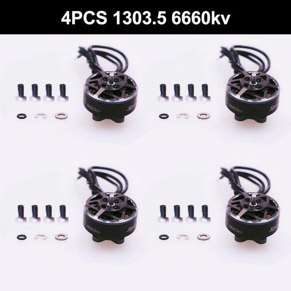 4 pezzi SpeedyBee BeeStorm 1303.5 6660kv Brushless Potenza di picco a livello di millisecondi Compatibile con Mario Mini25 FPV