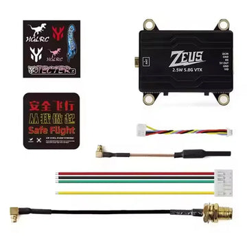 HGLRC Zeus 2.5W VTX 1.6W 350mW VTX 800mW VTX 40CH VTX  5.8G 2.4G Transmitter Built-in Microphone For RC FPV Racing Drone - 0