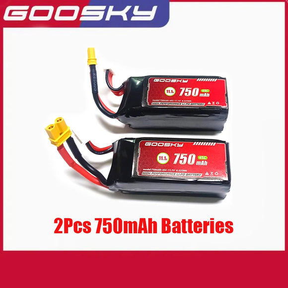 Orginal GOOSKY S2 / S2 Max / S2Ultra 3D LEGEND 6CH RC Helicopter Battery 3S 11.1V 750MAH 45C 8.325Wh Orginal Lipo Battery