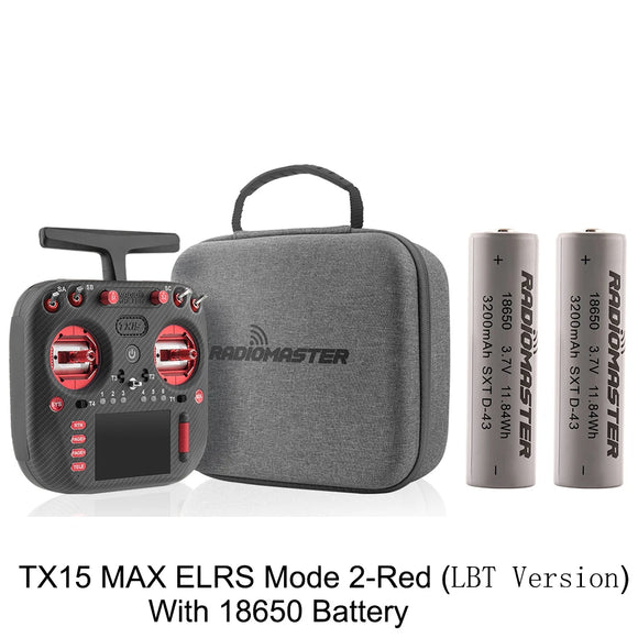 Radiomaster TX15 Max 3.5inch IPS Touchscreen Radio Controller ExpressLRS With AG02 CNC Hall Gimbal Built-in Gyro Microphone