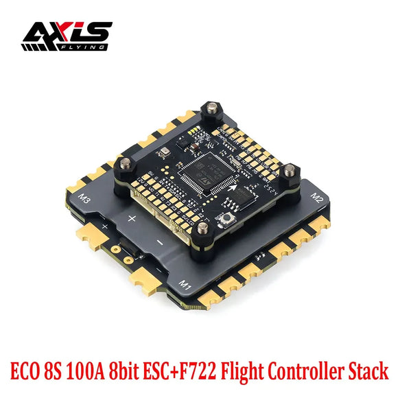 Axisflying Argus ECO F722 8S FC Stack (80A/120A 8/32bit ESC, 8-Motor Support) - Plug & Play for FPV Freestyle Drones