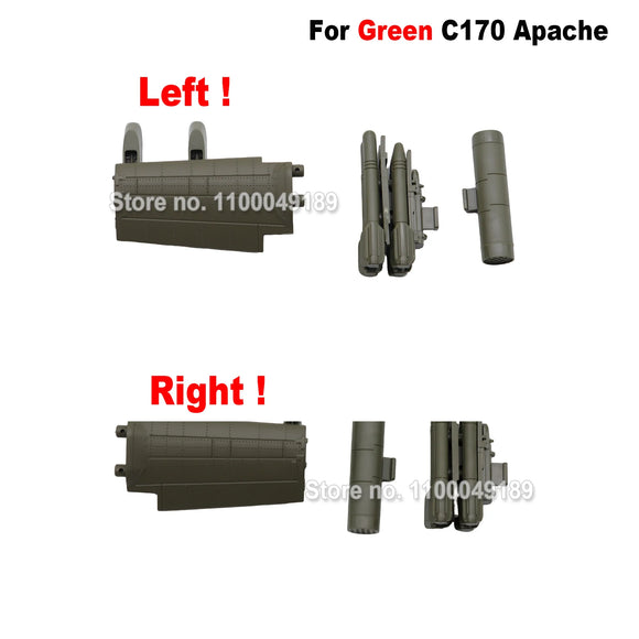 Original RC ERA C170 AH-64 Apache RC Helicopter Spare Parts Painted Pilots Fuselage Main Blade Grip Tail Rotor Landing Skid
