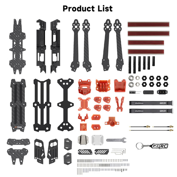 GEPRC GEP-MOZ7 V2 Parti del telaio Elica Accessorio Base Quadricottero FPV Freestyle RC Drone da corsa MOZ7 V2