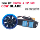 Hobbyocean 40 mm EDF 8 Blatt CCW/CW Impeller System mit 6500KV 8600KV Brushless Motor 3S/4S für RC Flugzeug Modell Jet-14