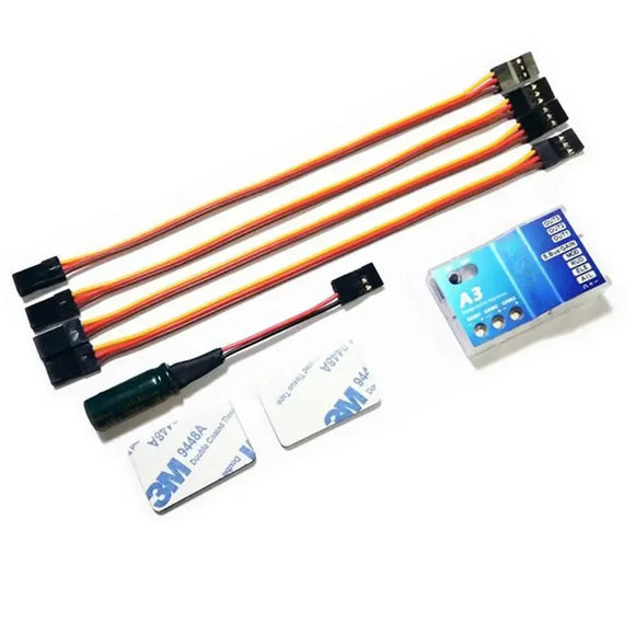 Premium 3-Axis Gyro A3 V2 Flight Stabilizer - for RC Airplane & Fixed-Wing Aircraft (High Precision Control)