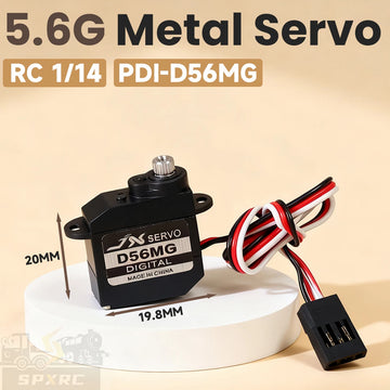 JX Servo 5.6g Metal Gear Digital Coreless Extreme Servo PDI-D56MG For 1/14 Tamiya RC Truck Tractor Toys Model DIY Parts JXMODEL