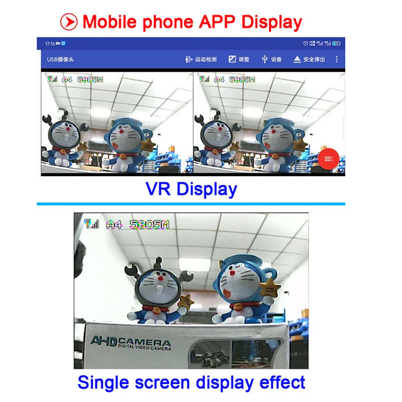 RXC 5.8G 48CH UVC Video Downlink OTG VR Mobile Phone Receiver +5.8G 48CH FPV Receiver OLED Display 5-36V SMA For RC Quadcopter