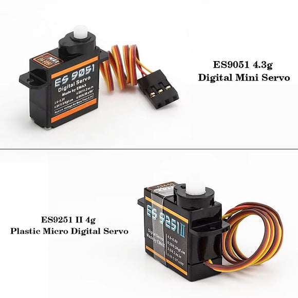 EMAX ES9251 II 4g Пластиковый микро сервопривод Digital / ES9051 4,3g Digital Мини сервопривод для модели RC