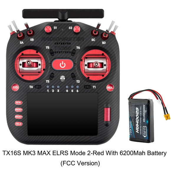 RadioMaster TX16S MK3 MAX 2.4GHz 900MHz AG02 CNC Hall Gimbal 5 inch IPS Touchscreen EdgeTX ExpressLRS Radio Controller