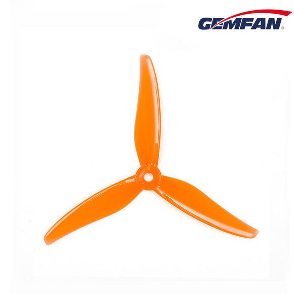 4 pezzi/2 paia Gemfan 51466 V2 Eliche da 5 pollici a 3 pale/tri-pale per motore brushless FPV per drone da corsa FPV 6 colori giallo