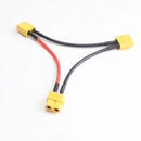 2Pcs XT60 Plug Connector Male/Female 14AWG 100mm Silicone Wire Battery Adapter Y Shape Rc Helicopter Connection Cable-8