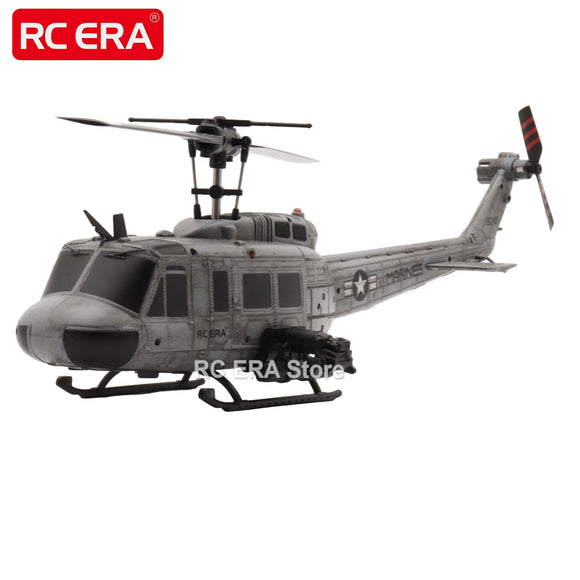 RC ERA C032 UH1 Huey Weathered Marine 6ch RC Helicopter with Optical Flow TOF Auto Stabilized Remote Control Hobby Toys for Boy