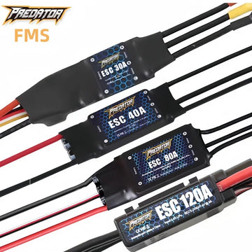 FMS ESC Speed Control Brusheless 6A 12A 20A 40A 50A 60A 80A  100A 120A New Predator RC Airplane Model Plane Avion Spare Parts