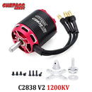 Moteur Brushless Outrunner Surpass Hobby C2822 2826 2830 2834 2838 V2 pour Quadricoptère Drone Avion Planeur Aile Fixe RC-25