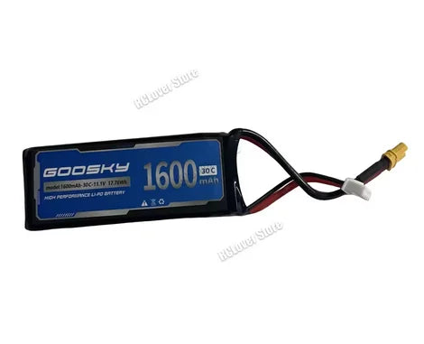 11.1V 1600mAh 30C Lipo Battery For GOOSKY E2 / E2 GPS UH-1Y RC Helicopter Original  Spare Parts Accessories