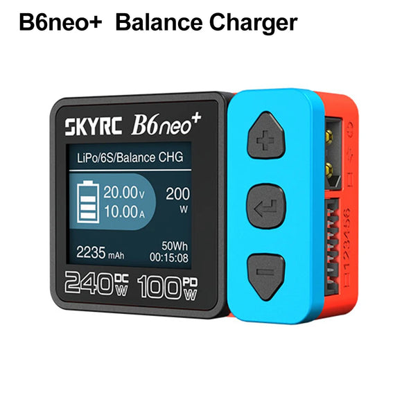 SkyRC NEW B6neo+ DC 240W PD 126W Smart Charger Battery Balance Charger SK-100211 B6 neo+ B6NEO Compact Charger Discharger