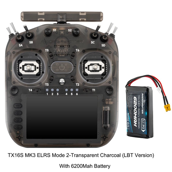 RadioMaster TX16S MK3 Dual-band Gemini V6 Hall Gimbal 5 inch IPS Touchscreen EdgeTX ExpressLRS Radio Controller