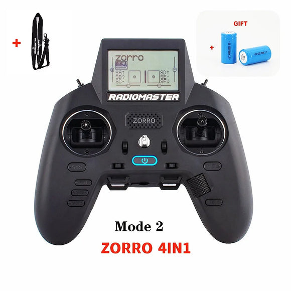 RadioMaster Zorro ELRS 2.4GHz RC Controller CC2500 JP4IN1 Radio Transmitter With Battery Hall Gimbal Remote Control Helicopter