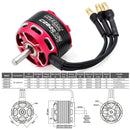 Moteur Brushless Outrunner Surpass Hobby C2822 2826 2830 2834 2838 V2 pour Quadricoptère Drone Avion Planeur Aile Fixe RC-4